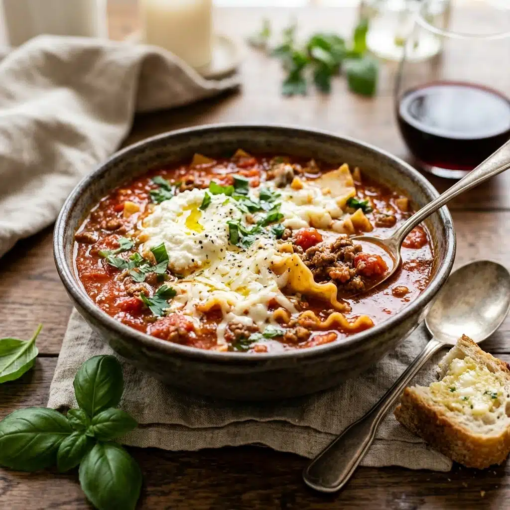 Lasagna Soup One Pot Beef