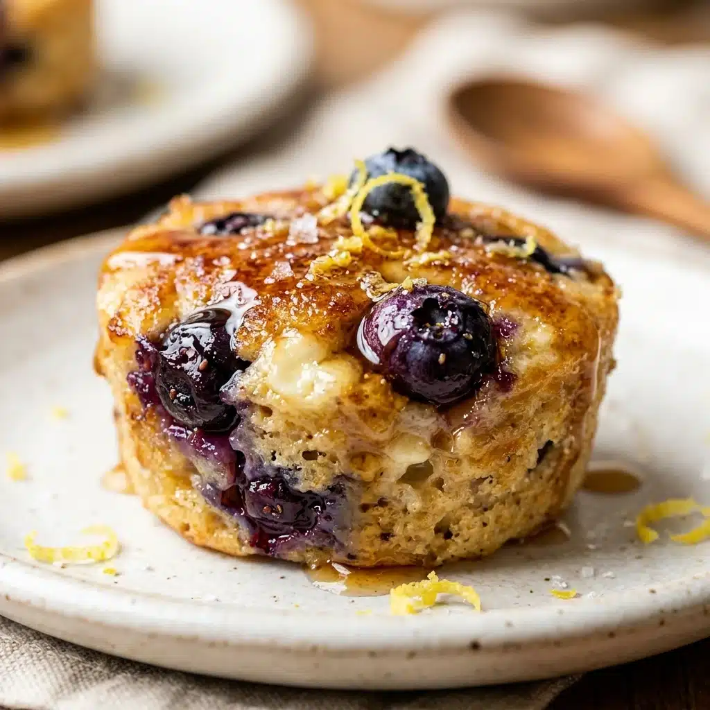Lemon Blueberry Cottage Cheese Pancake Bites – Easy Breakfast