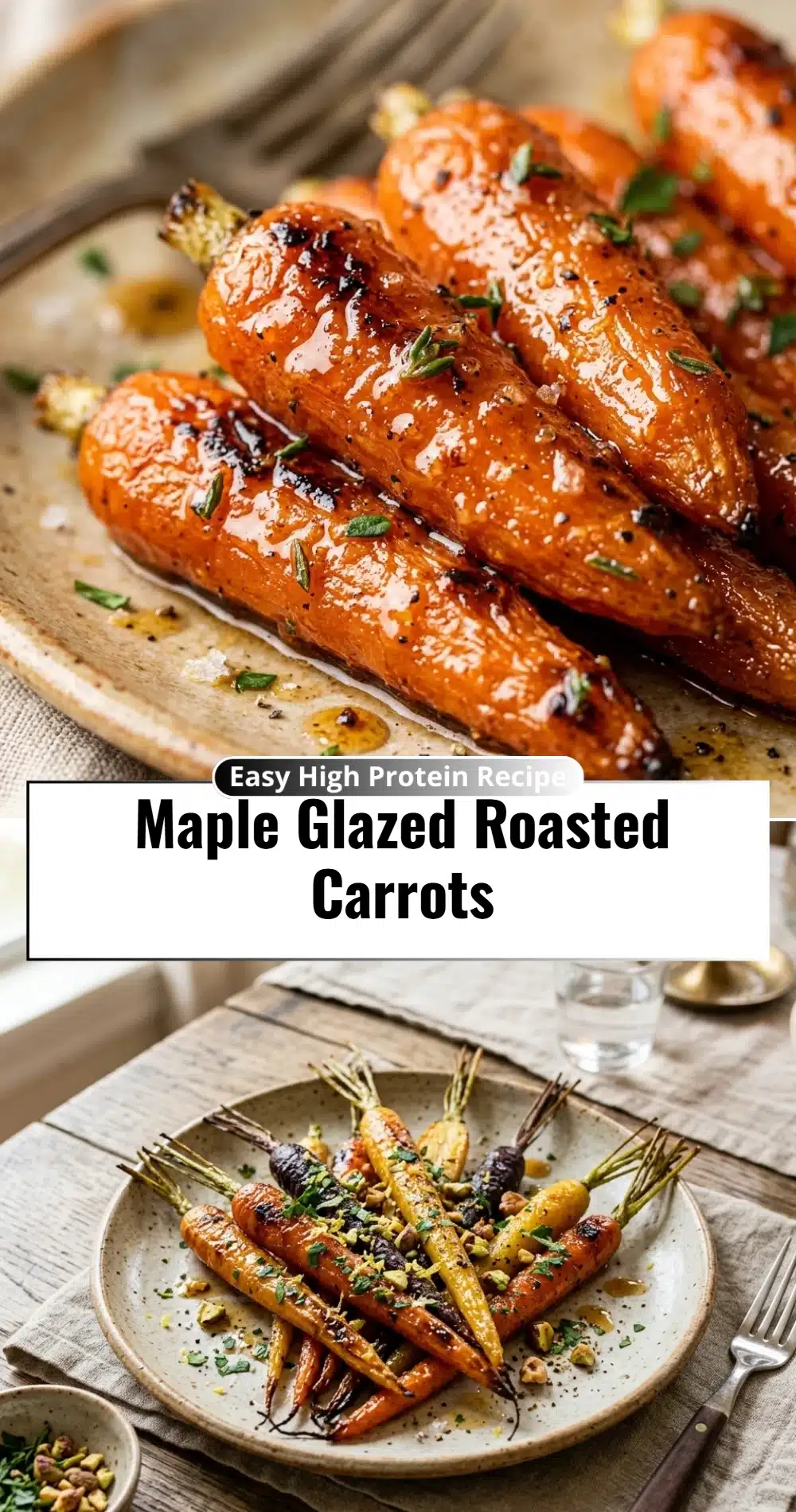 Maple Glazed Roasted Carrots