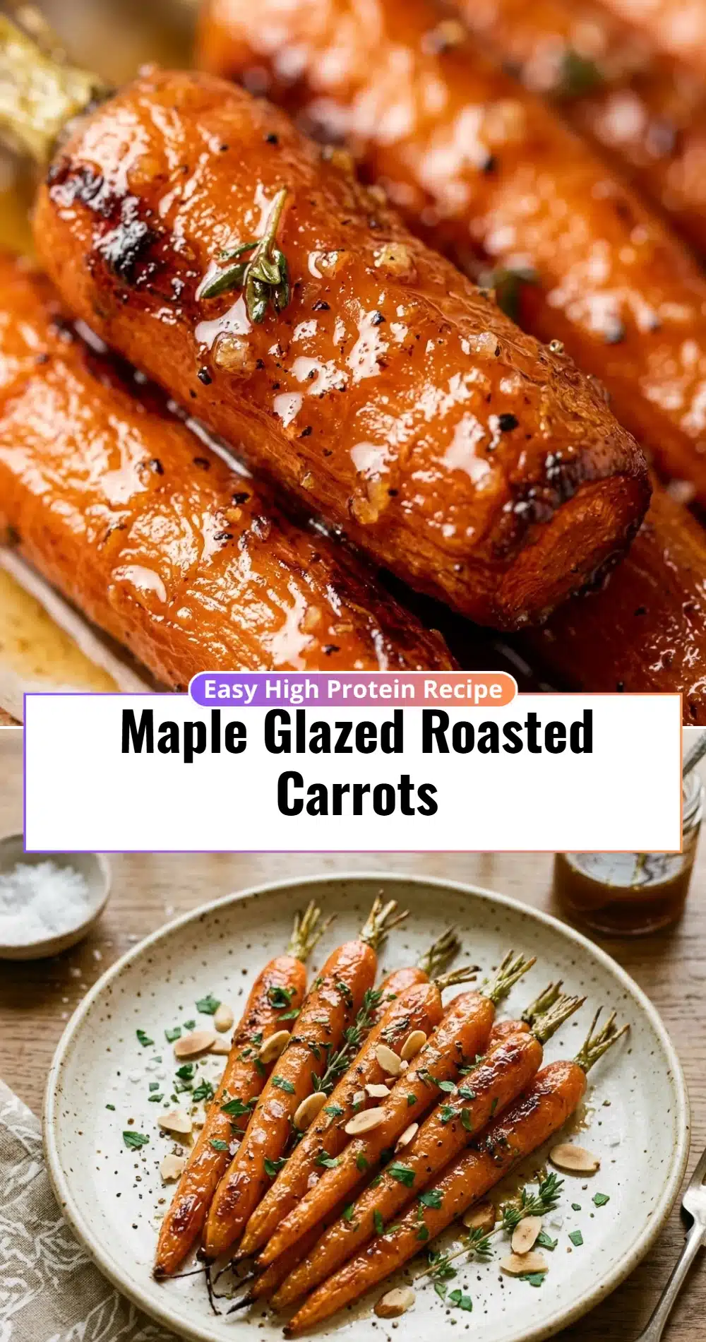 Maple Glazed Roasted Carrots