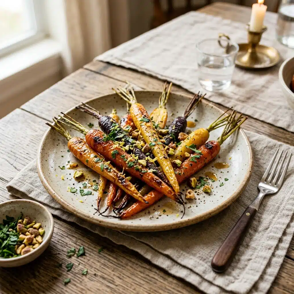 Maple Glazed Roasted Carrots