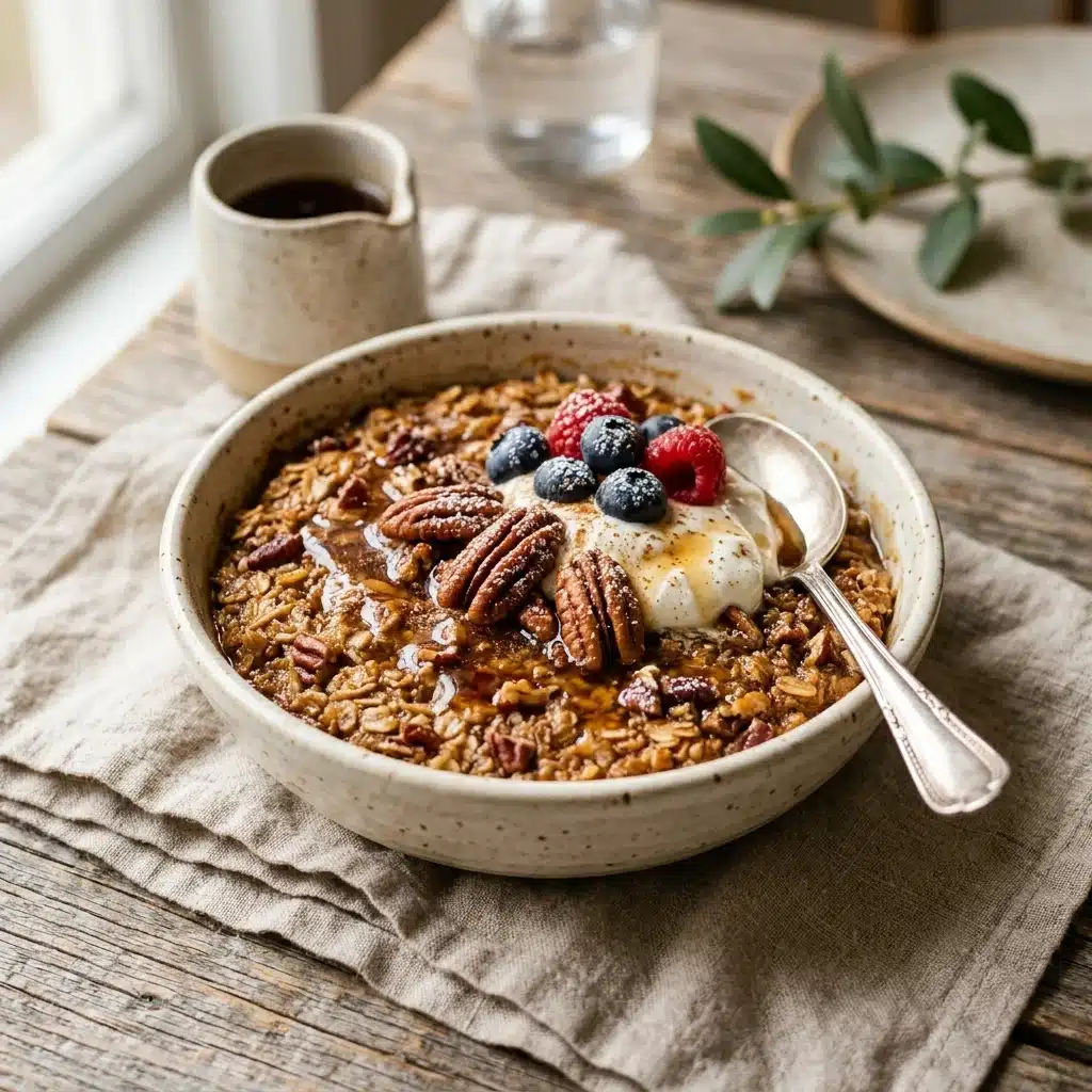 Maple Pecan Baked Oatmeal