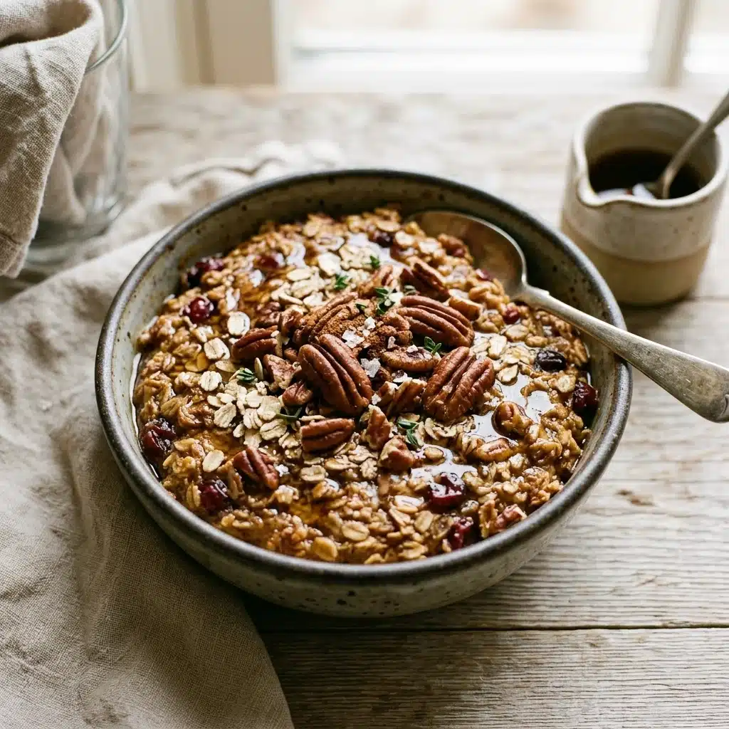 Maple Pecan Baked Oatmeal