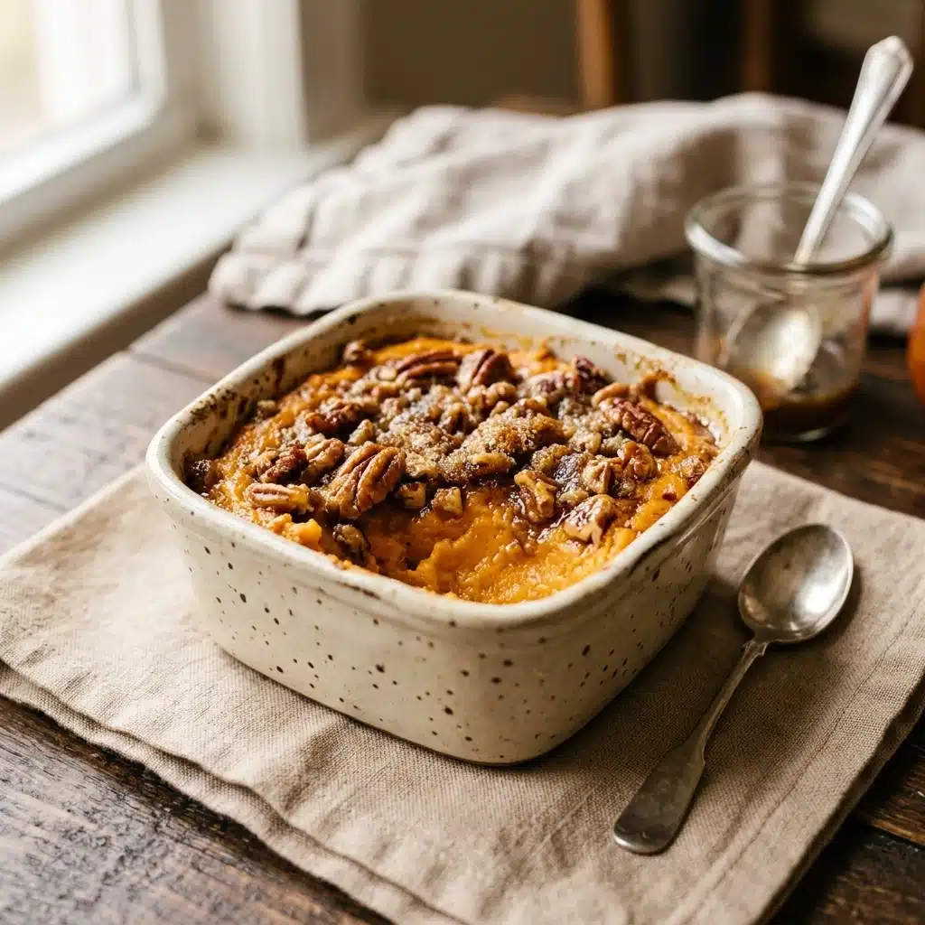 Maple Pecan Sweet Potato Casserole