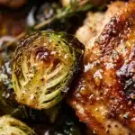 Maple Roasted Chicken and Brussels Sprouts