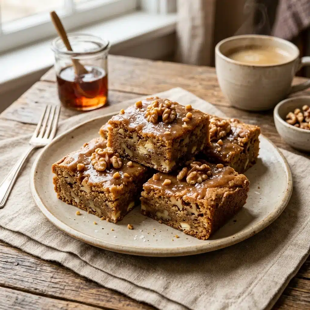 Maple Walnut Blondies