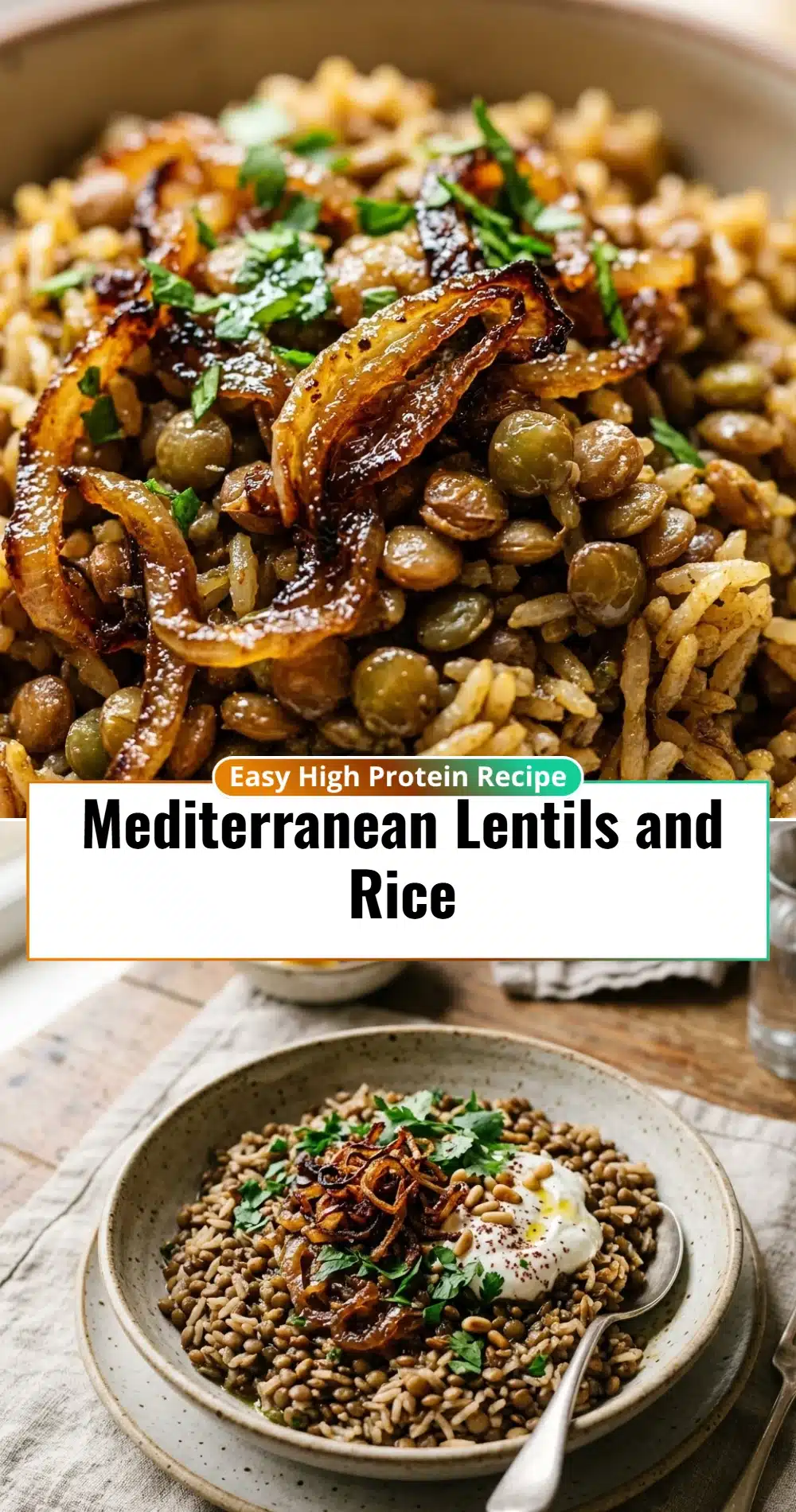 Mediterranean Lentils and Rice