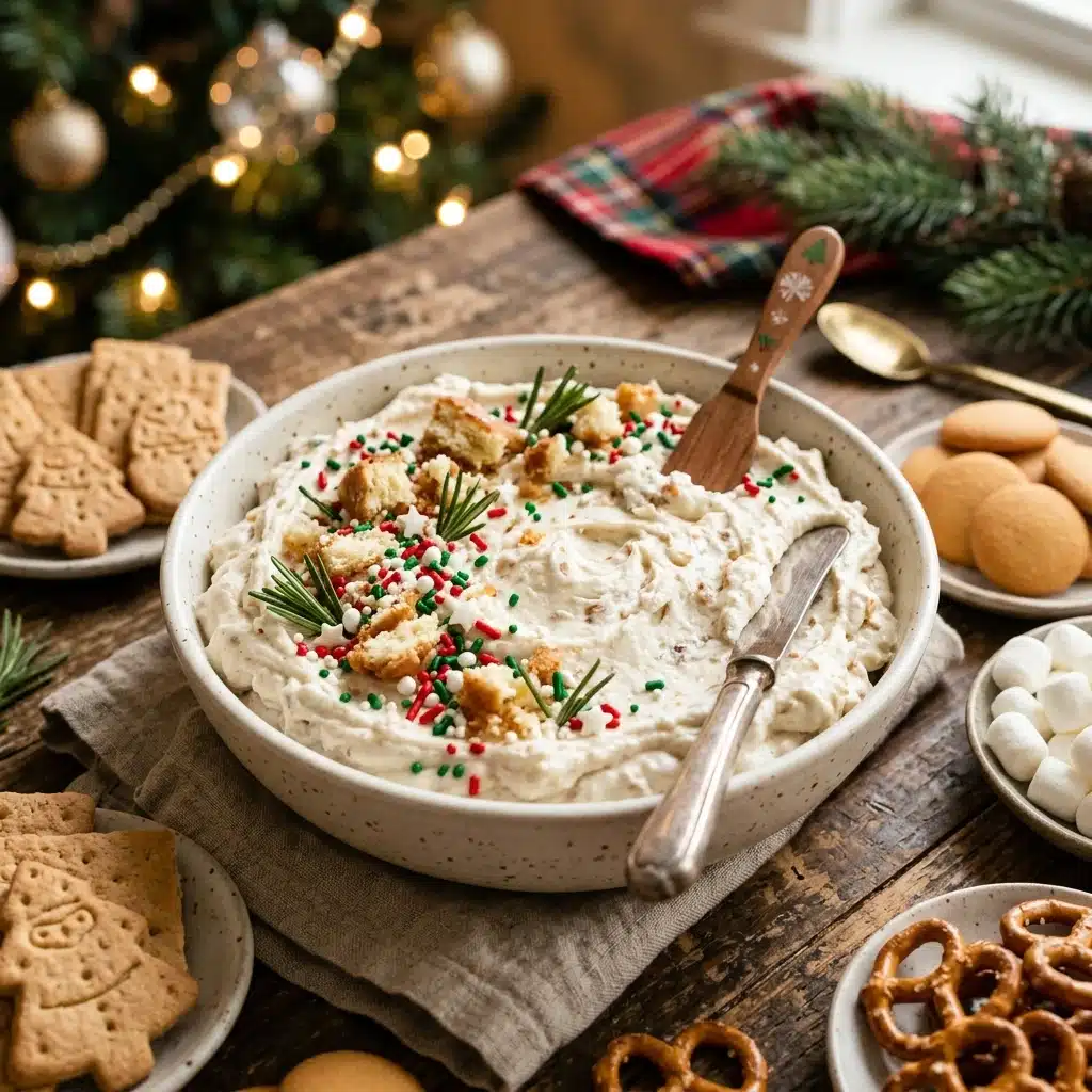 No-Bake Christmas Tree Cake Dip