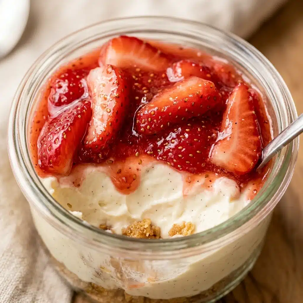 No-Bake Strawberry Cheesecake Cups – Easy Summer Dessert
