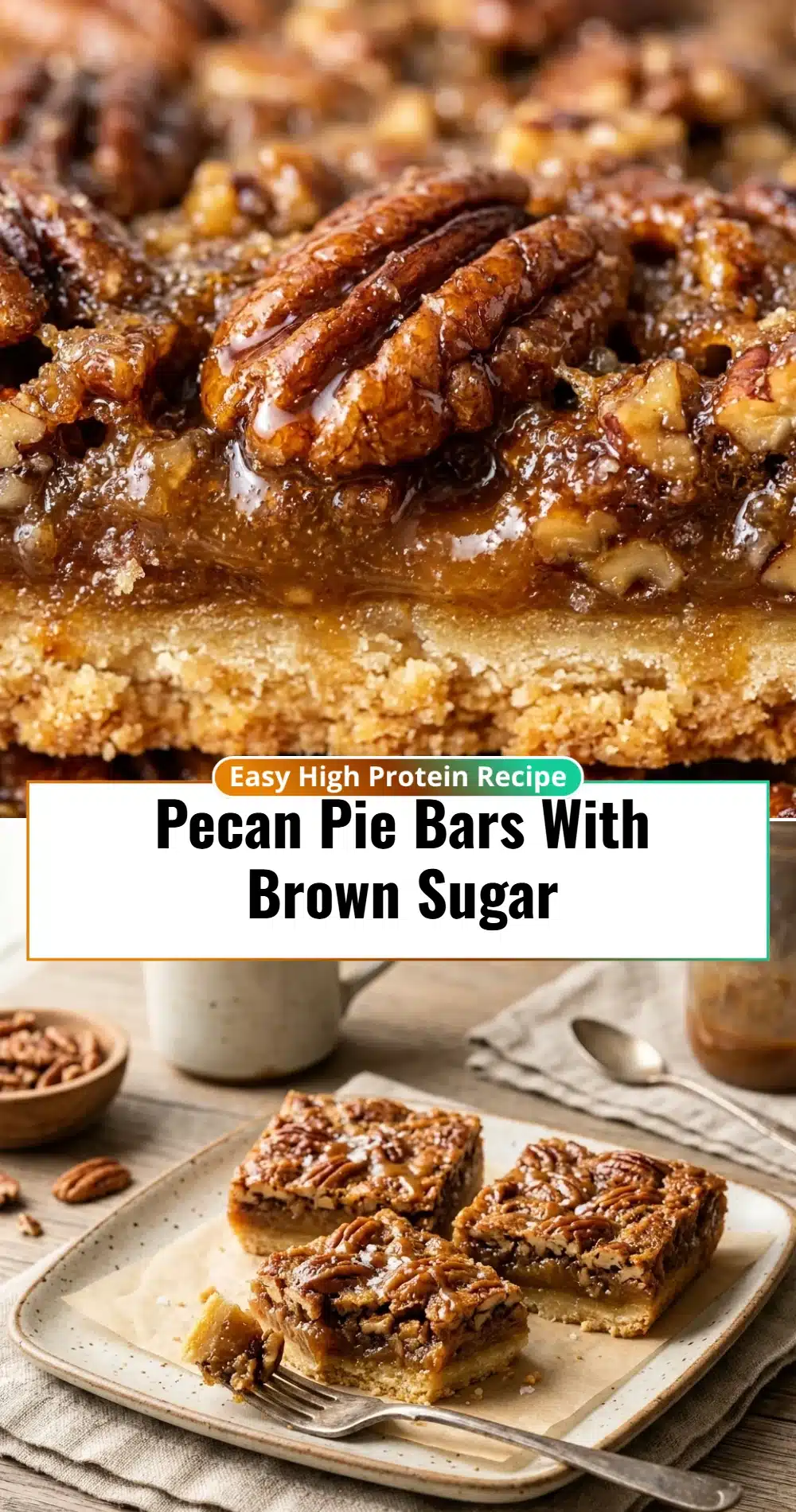 Pecan Pie Bars With Brown Sugar