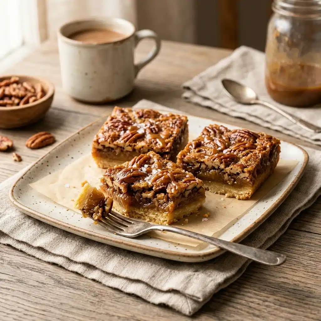 Pecan Pie Bars With Brown Sugar