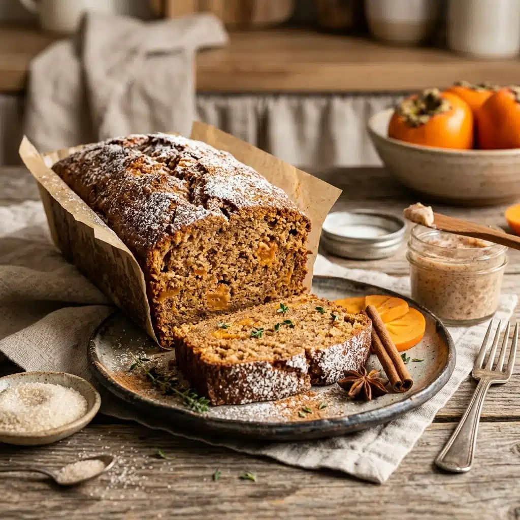 Persimmon Bread with Cinnamon