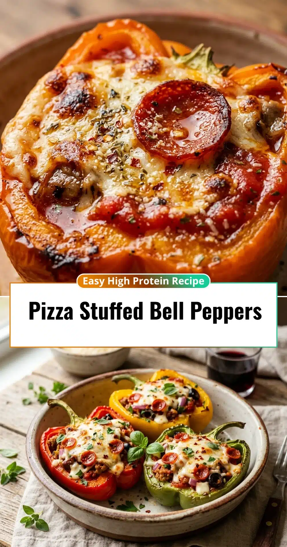 Pizza Stuffed Bell Peppers