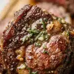 Prime Rib Roast With Garlic Herb Butter