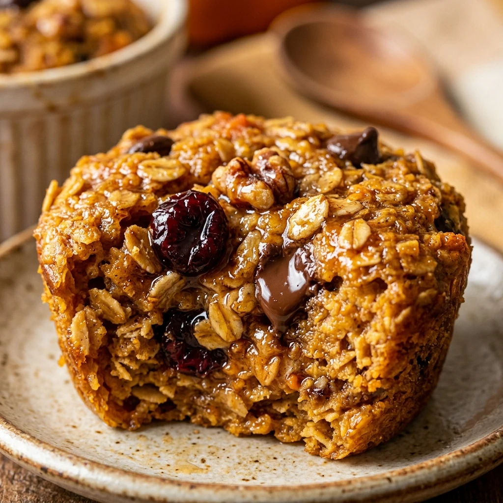 Pumpkin Baked Oatmeal Cups
