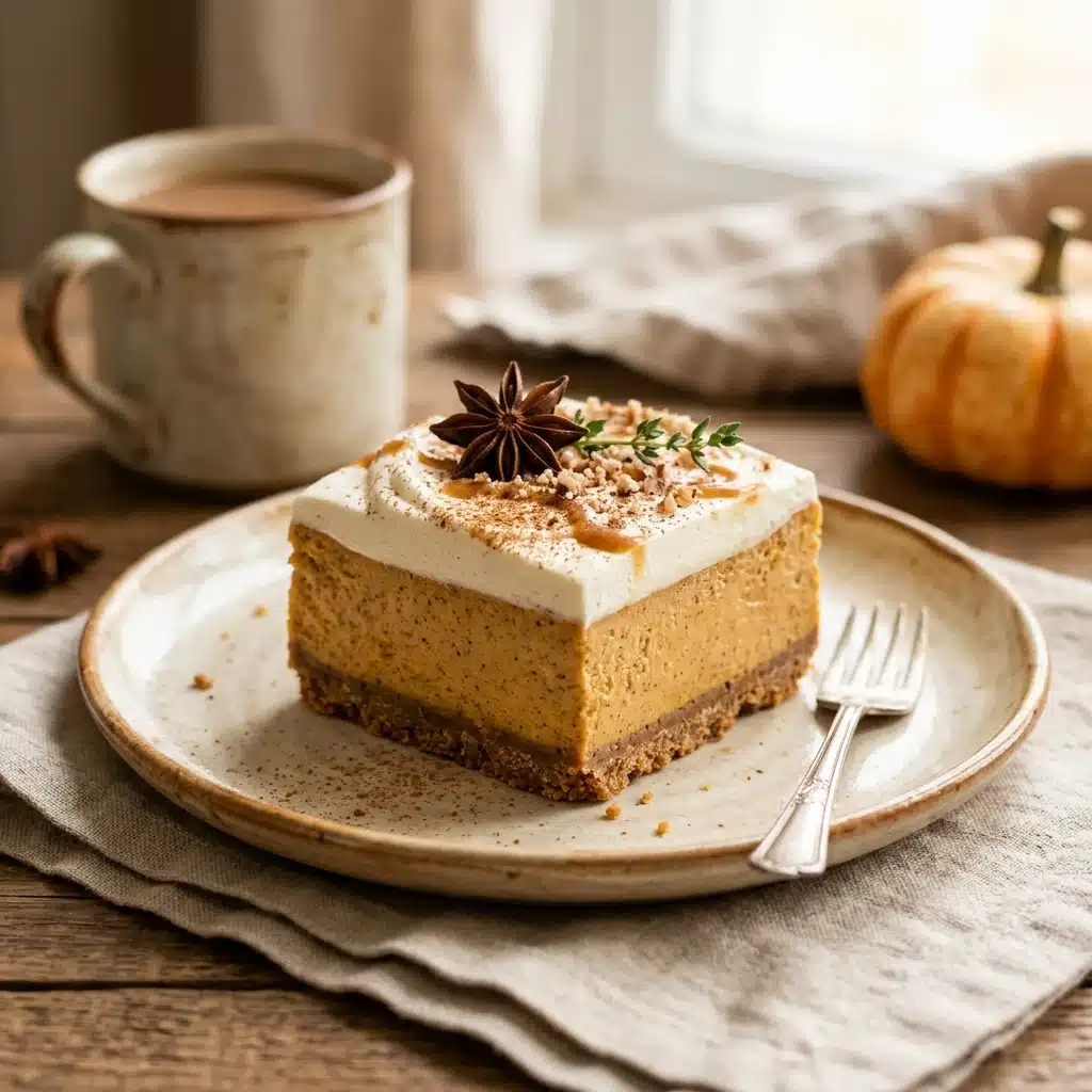 Pumpkin Cheesecake Bars
