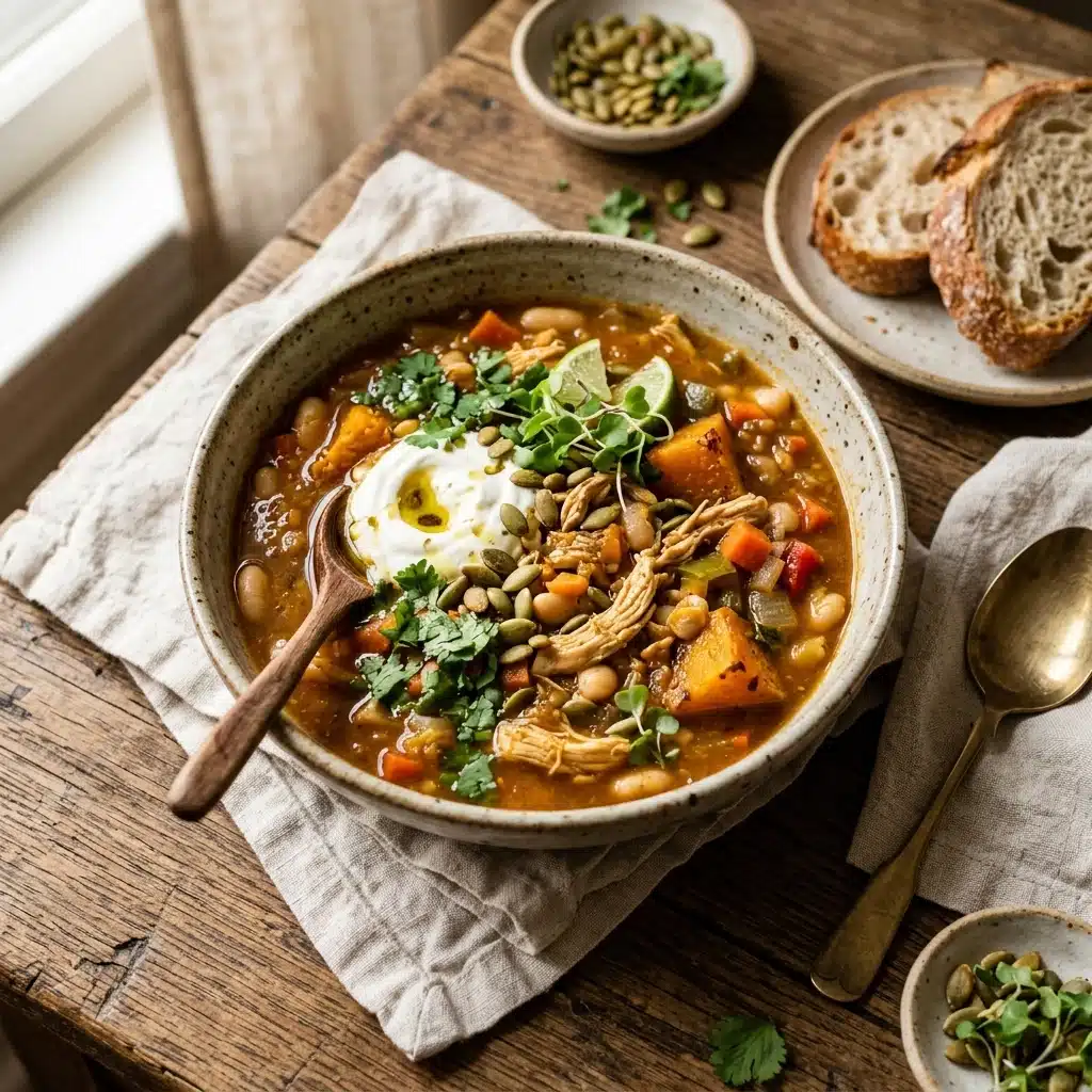 Pumpkin Chicken Chili