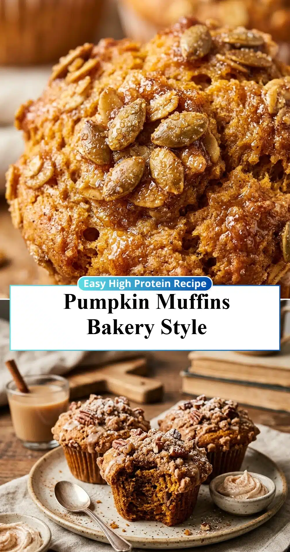 Pumpkin Muffins Bakery Style