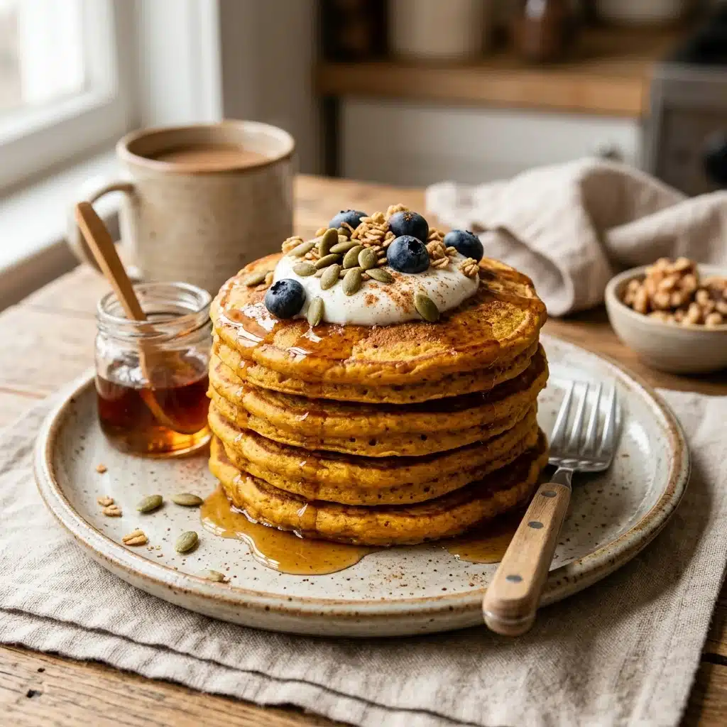Pumpkin Protein Pancakes