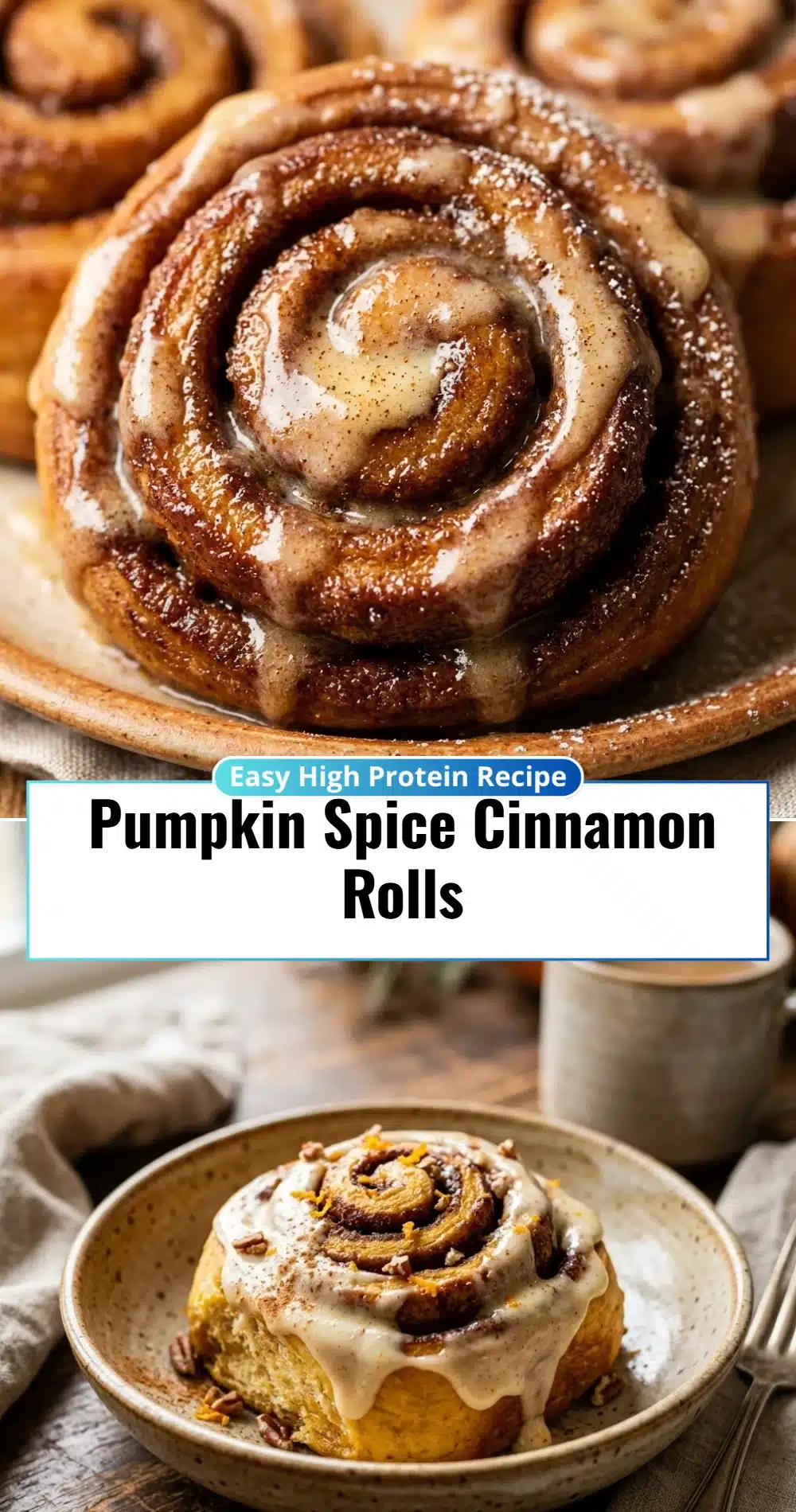 Pumpkin Spice Cinnamon Rolls