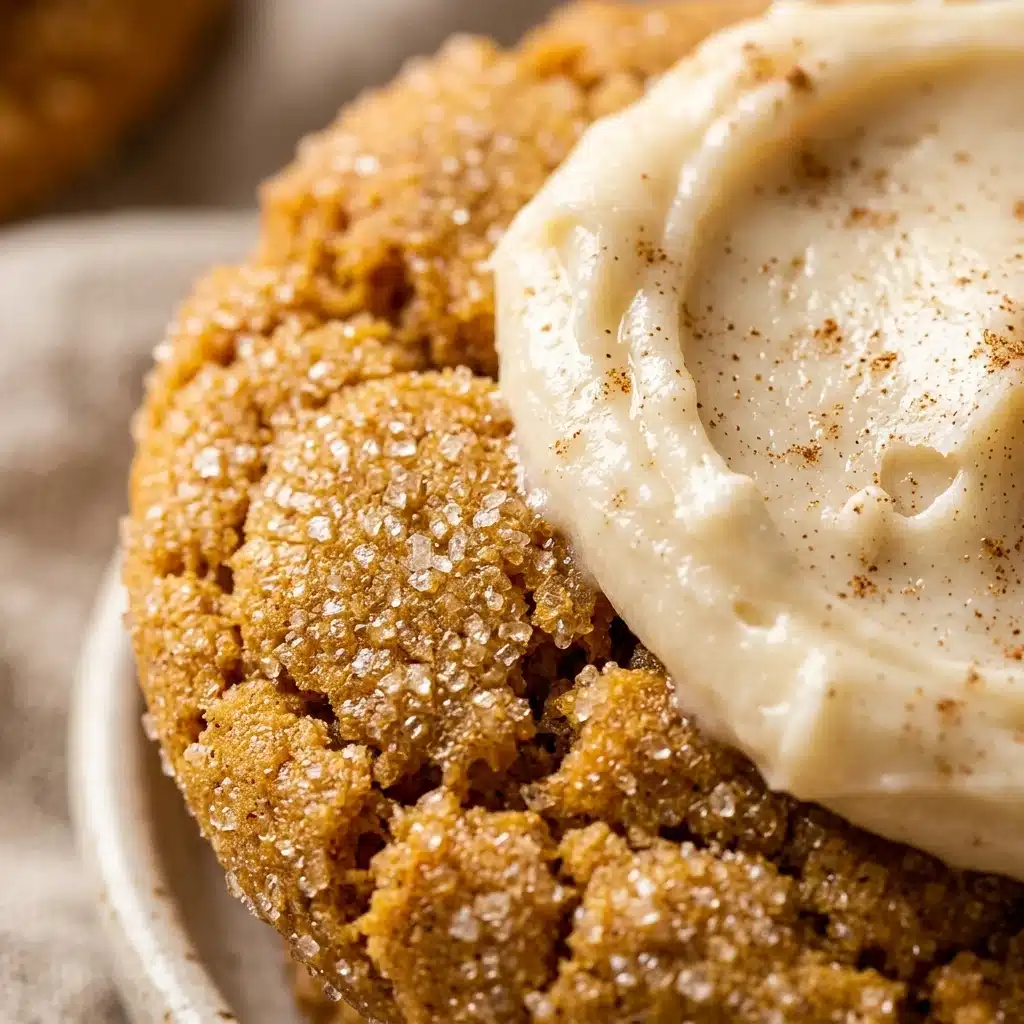 Pumpkin Sugar Cookies with Cream Cheese Frosting