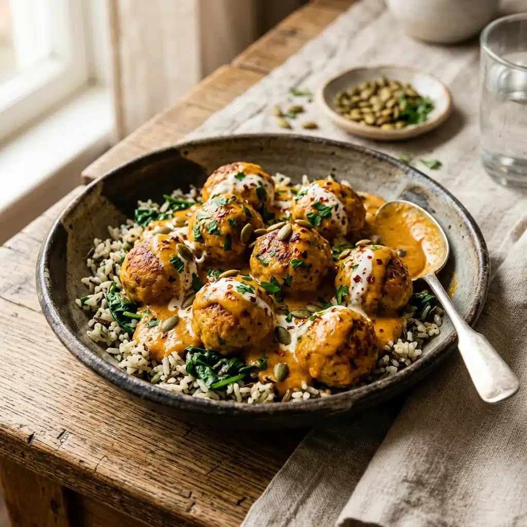 Pumpkin Turkey Meatballs