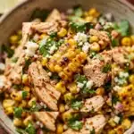 Quick High Protein Chicken Street Corn Salad