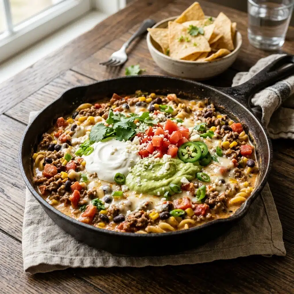 reamy Taco Beef Skillet