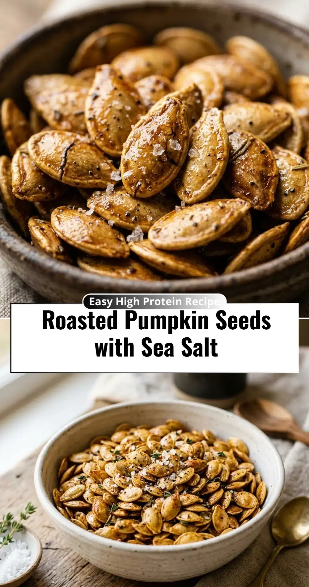 Roasted Pumpkin Seeds with Sea Salt