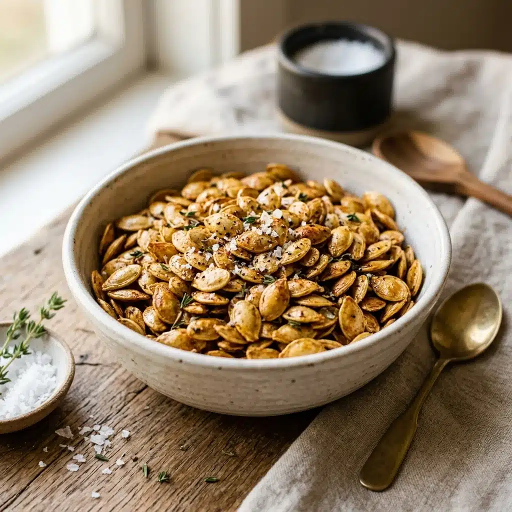 Roasted Pumpkin Seeds with Sea Salt