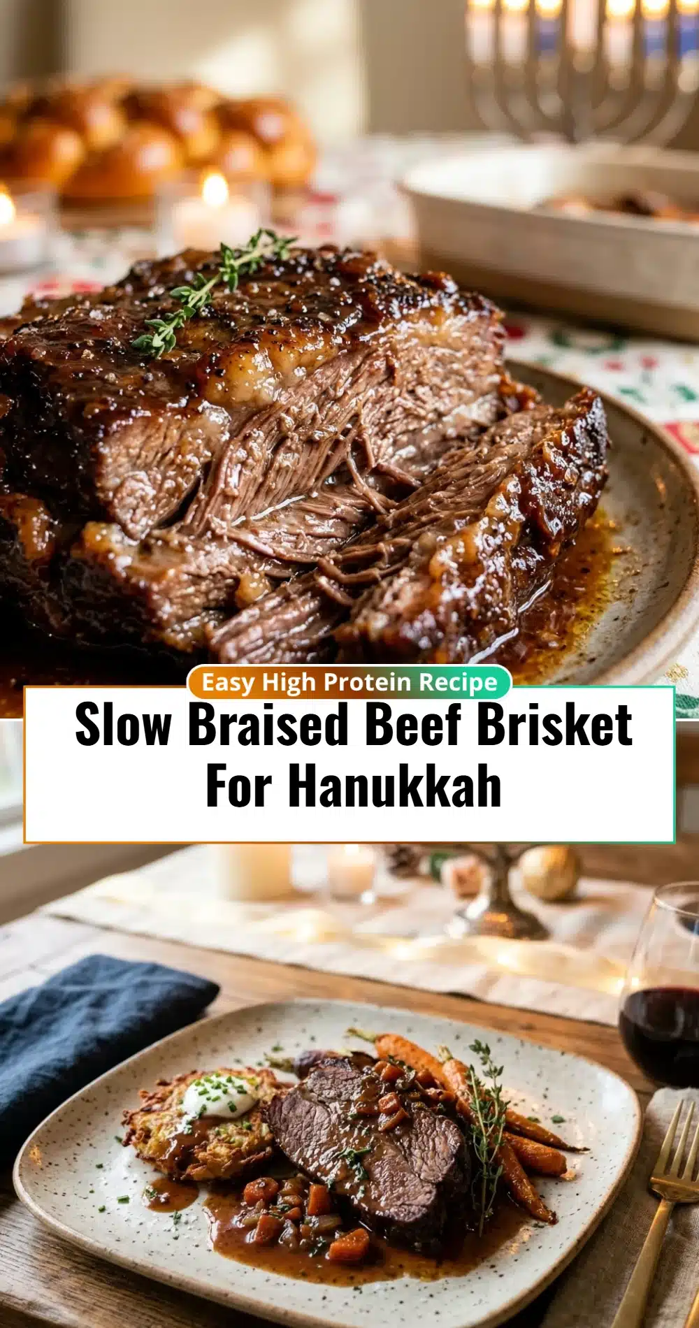 Slow Braised Beef Brisket For Hanukkah