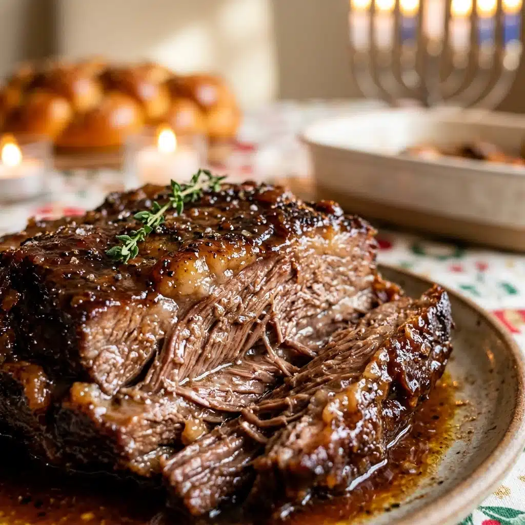 Slow Braised Beef Brisket For Hanukkah
