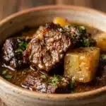 Slow Cooker Beef Bites and Potatoes