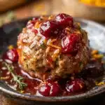 Slow Cooker Cranberry Orange Turkey Meatballs
