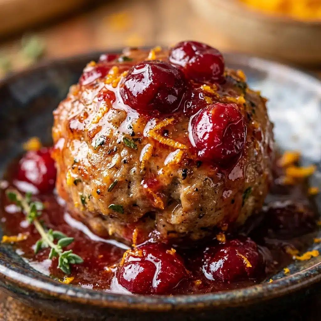 Slow Cooker Cranberry Orange Turkey Meatballs