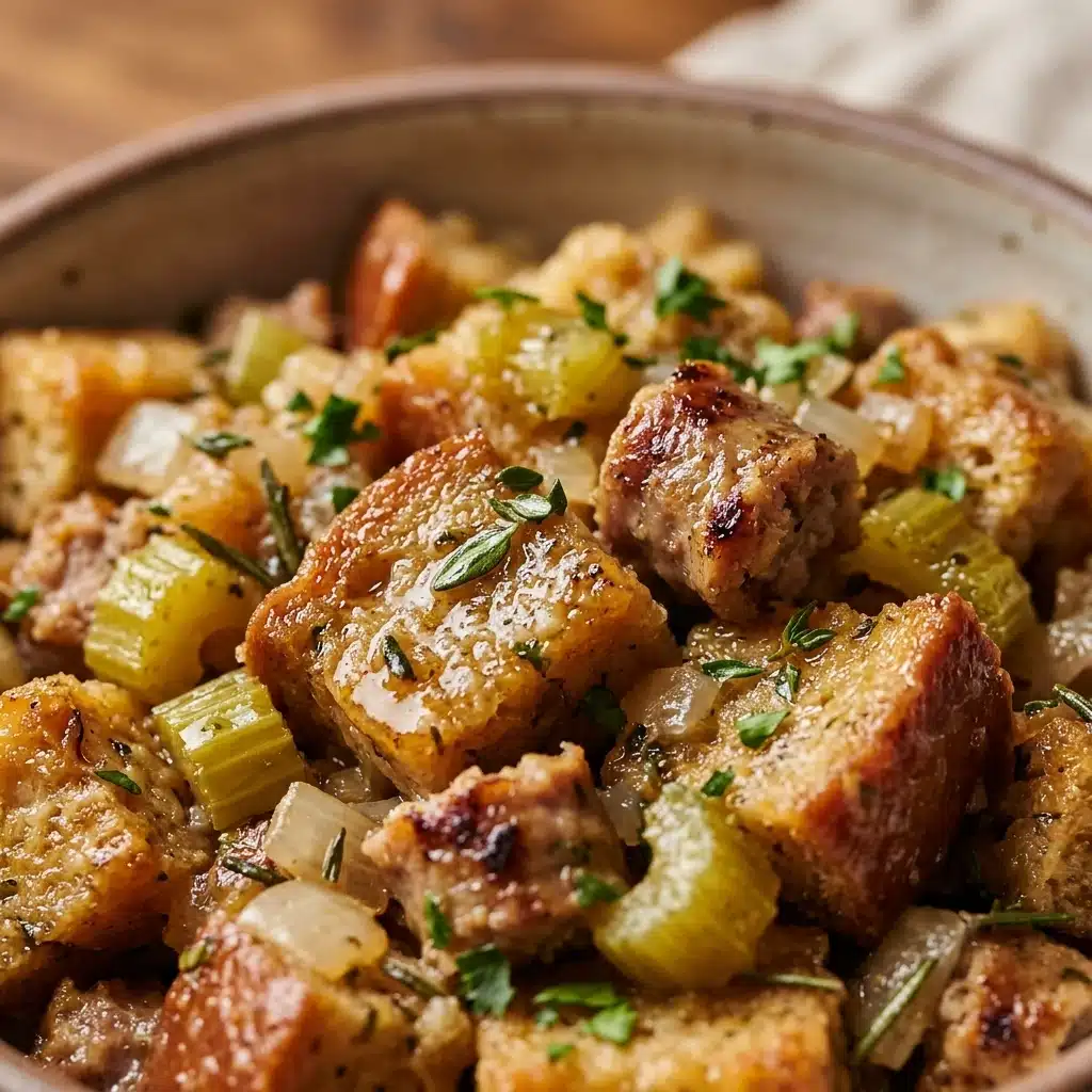 Slow Cooker Thanksgiving Stuffing