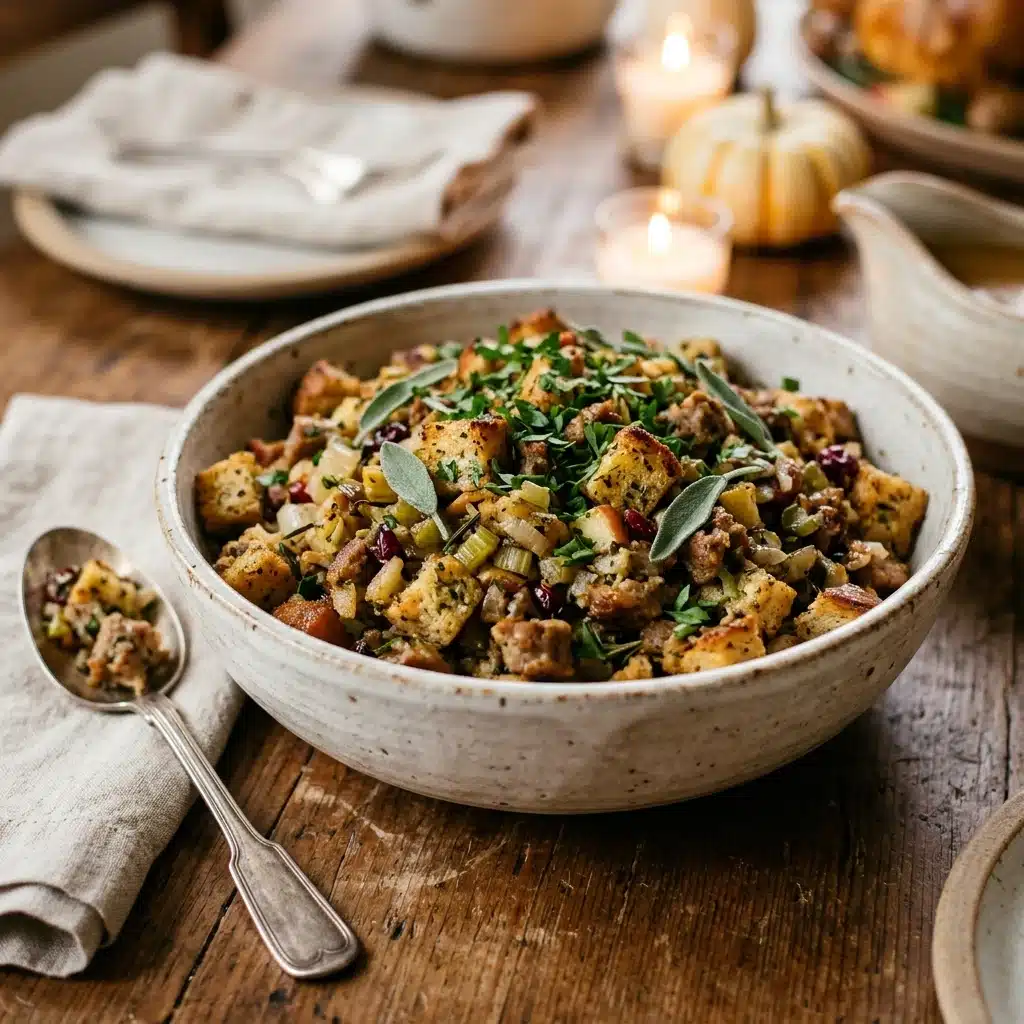 Slow Cooker Thanksgiving Stuffing