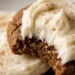 Soft Gingerbread Cookies with Cream Cheese Frosting