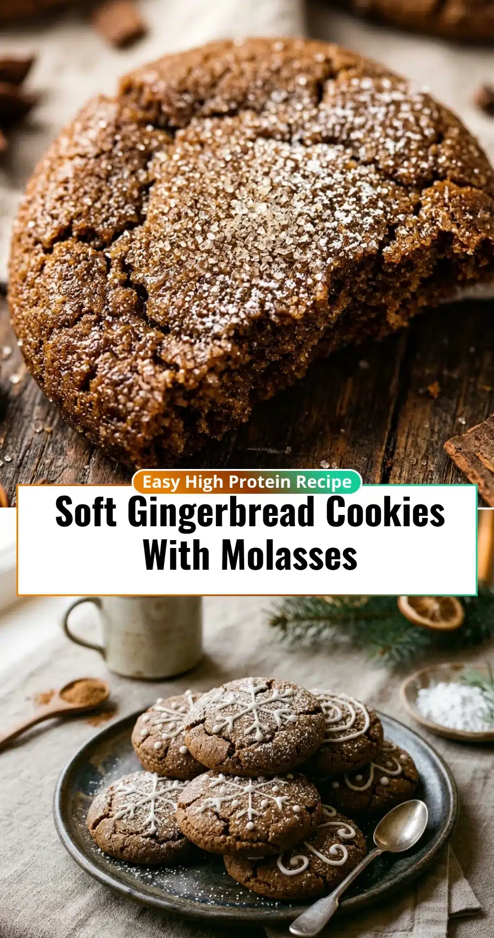 Soft Gingerbread Cookies With Molasses