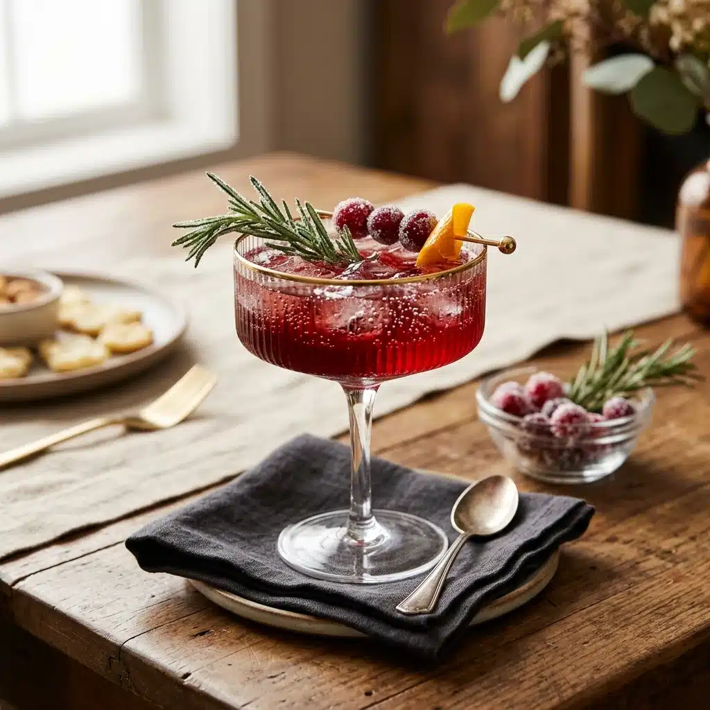 Sparkling Cranberry Mocktail