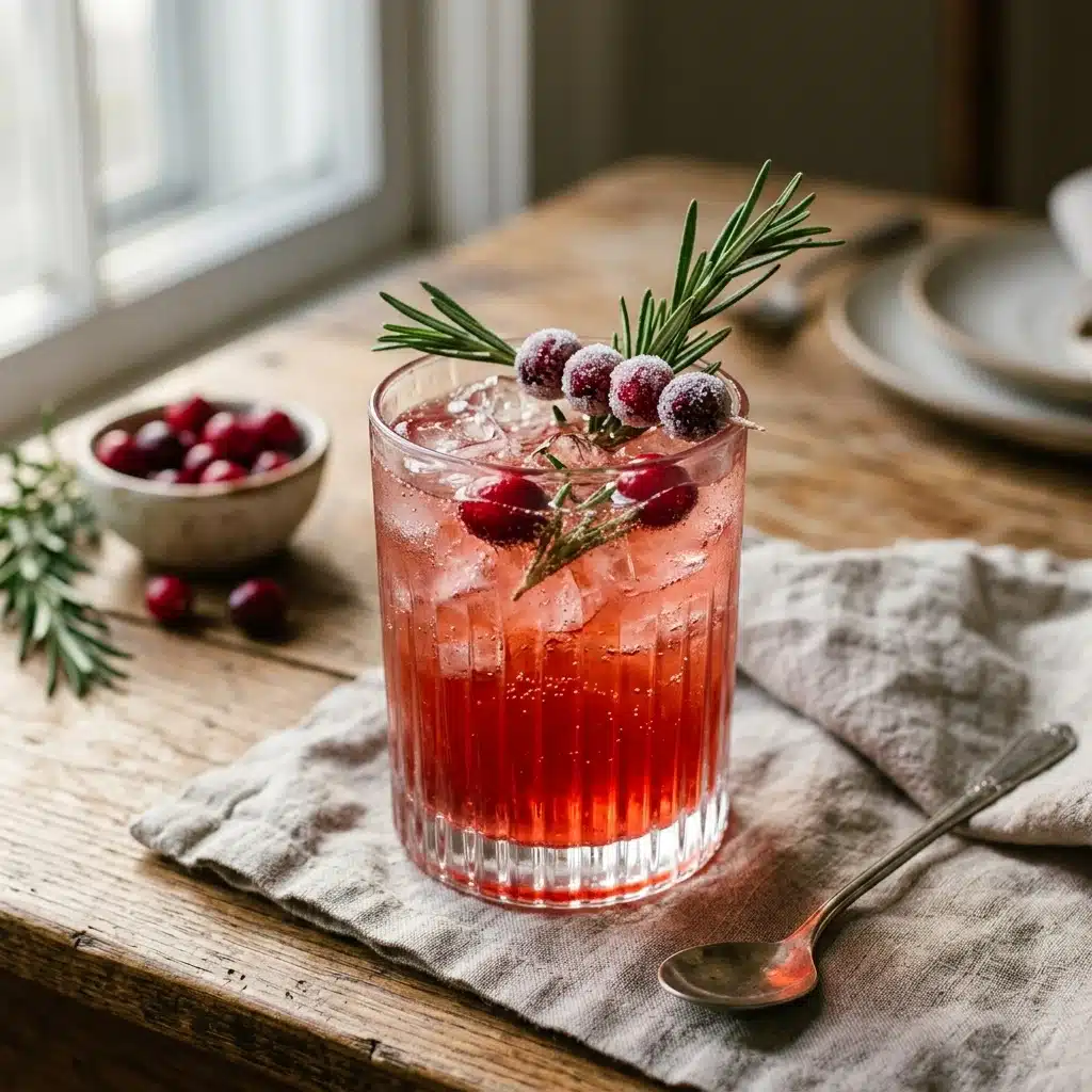 Sparkling Cranberry Mocktail