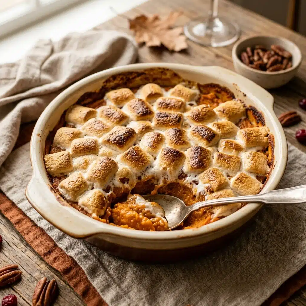 Sweet Potato Casserole With Marshmallows