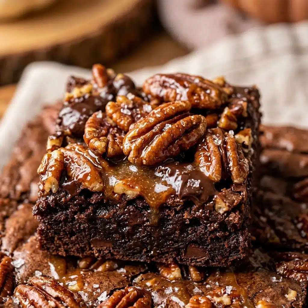 Thanksgiving Brownies with Pecans
