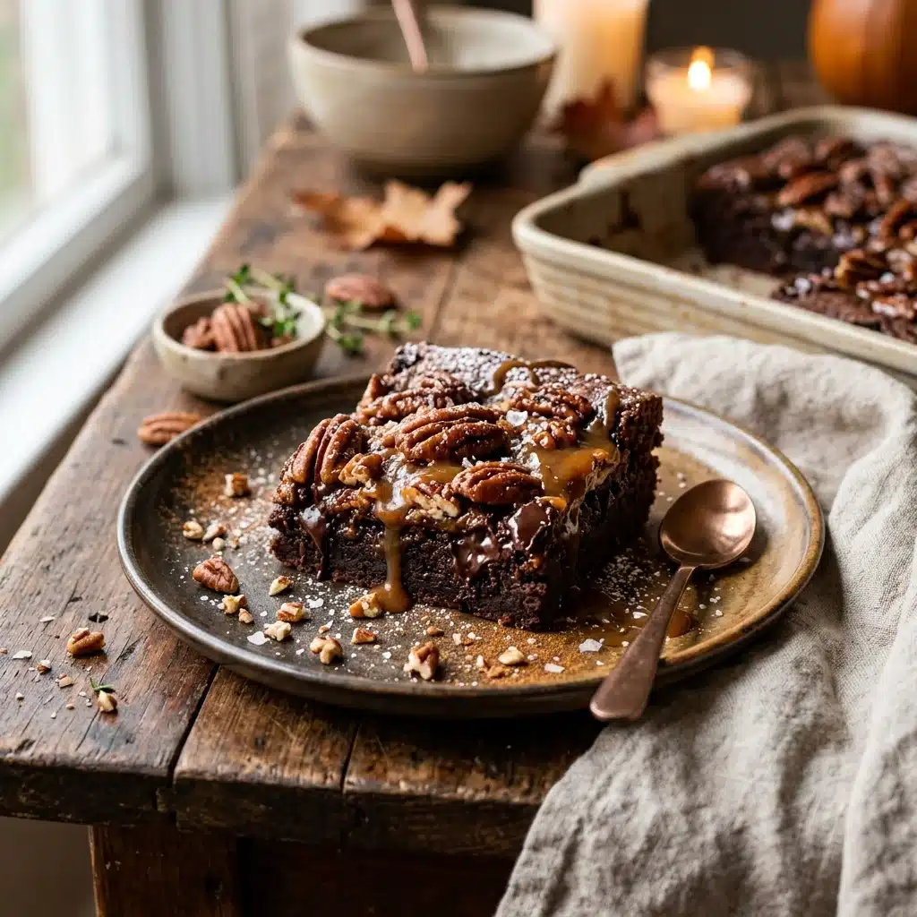 Thanksgiving Brownies with Pecans