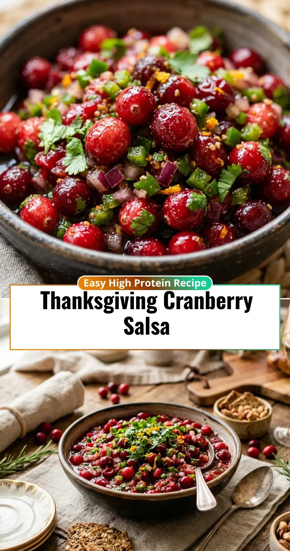 Thanksgiving Cranberry Salsa