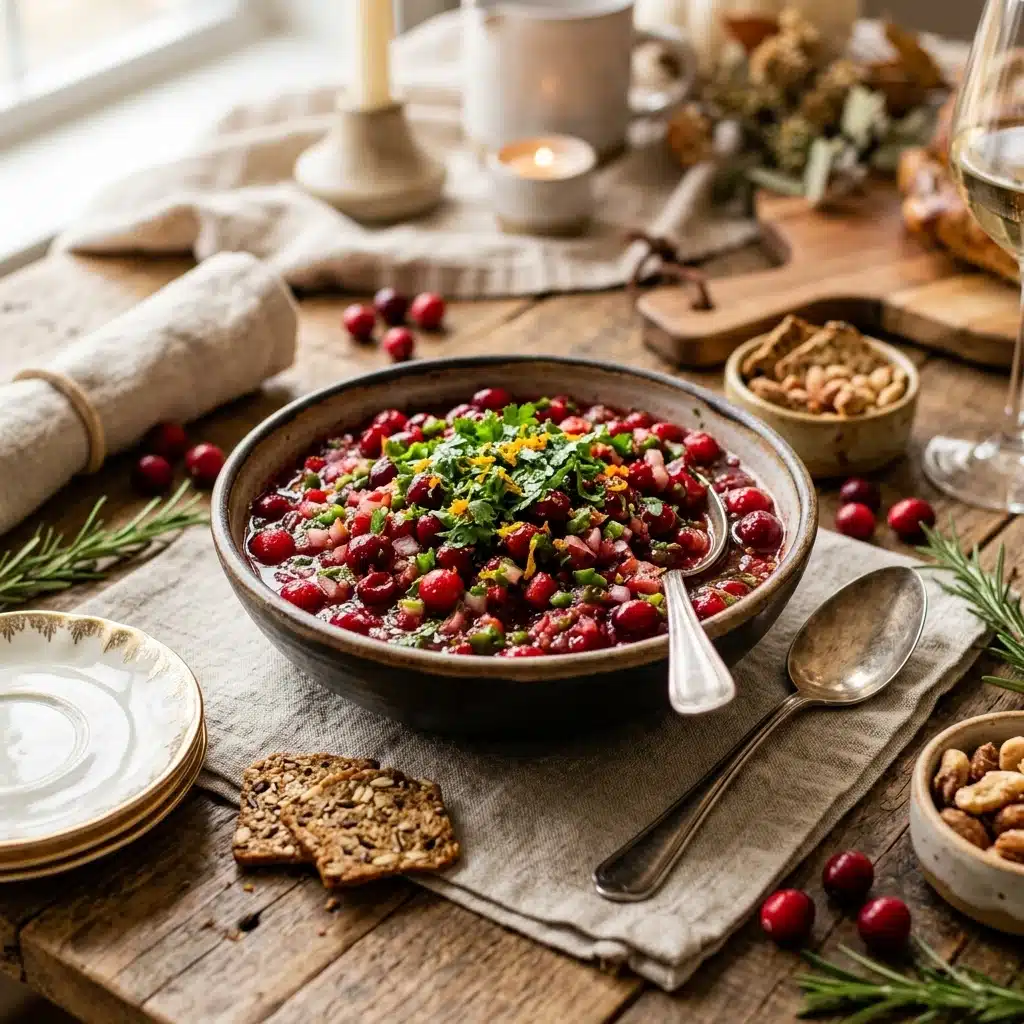 Thanksgiving Cranberry Salsa