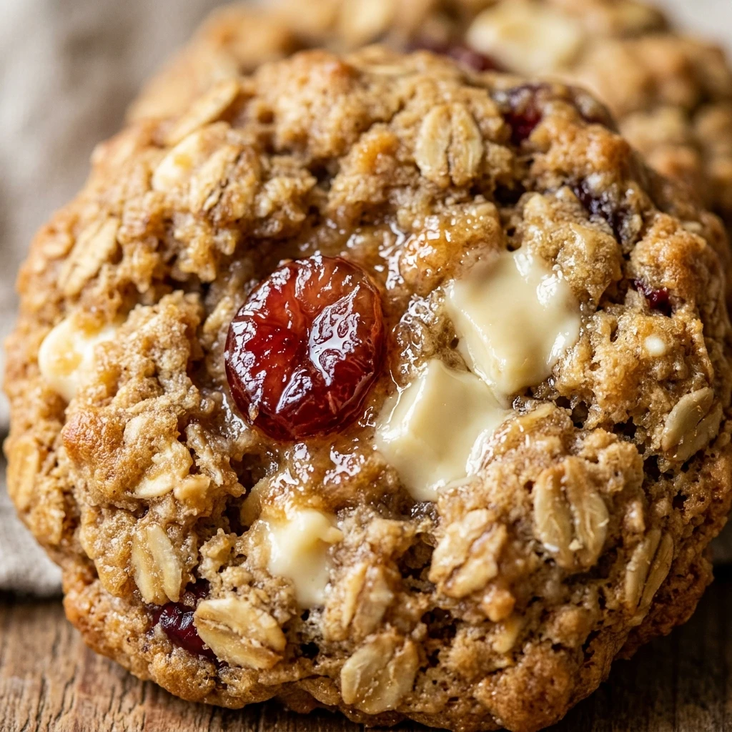 White Chocolate Cranberry Oatmeal Cookies